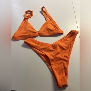 Vibrant Orange Bikini Set